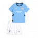 Manchester City Phil Foden #47 Heimtrikotsatz Kinder 2024-25 Kurzarm (+ Kurze Hosen)